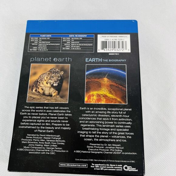 5 for $25| BBC Earth Collection (2008 BluRay) Moonshot (2009 Bluray) Lot History - Picture 4 of 7